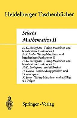 Selecta Mathematica II (Heidelberger Taschenbücher, 67, Band 67)