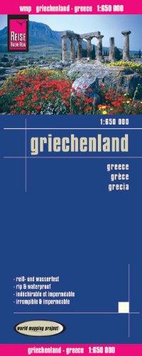 Reise Know-How Landkarte Griechenland (1:650.000): world mapping project: Kartenbild 2seitig, klassifiziertes Straßennetz, Ortsindex, GPS-tauglich, wasserfest imprägniert