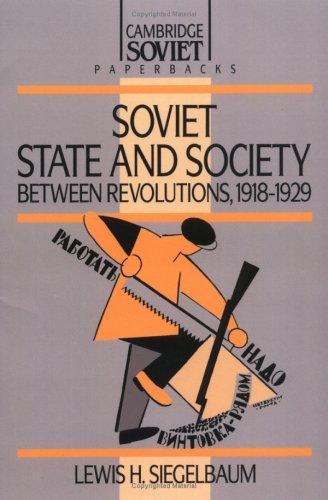 Sov State & Society between Revolns (Cambridge Russian Paperbacks, Band 8)