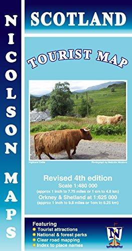 Nicolson Map: Scotland Tourist Map 1 : 480 000