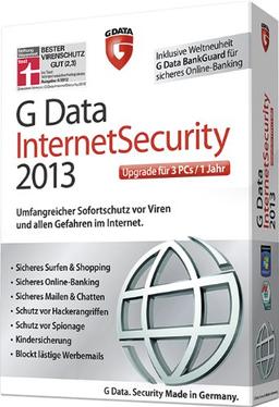 G Data InternetSecurity 2013 3PC Upgrade