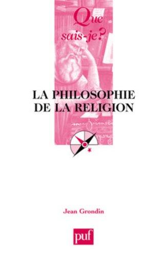 La philosophie de la religion