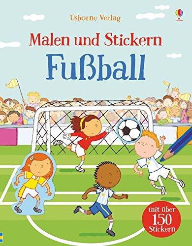 Malen und Stickern: Fußball