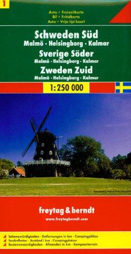 Freytag Berndt Autokarten, Blatt 1, Schweden Süd - Malmö - Helsingborg - Kalmar - Maßstab 1:250 000