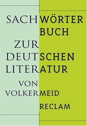 Sachwörterbuch zur deutschen Literatur