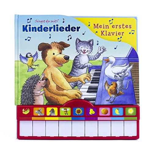 Kinderlieder, Mein erstes Klavier: Kinderbuch mit Klaviertastatur - Vor- und Nachspielfunktion, Pappbilderbuch