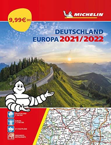 Michelin Straßenatlas Deutschland & Europa 2021/2022: Autobild Testsieger 2019 / Straßenkarte 1:300.000 (MICHELIN Atlanten)