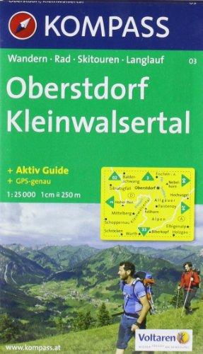 Oberstdorf, Kleinwalsertal: Wandern / Rad / Skitouren / Langlauf. GPS-genau. 1:25.000