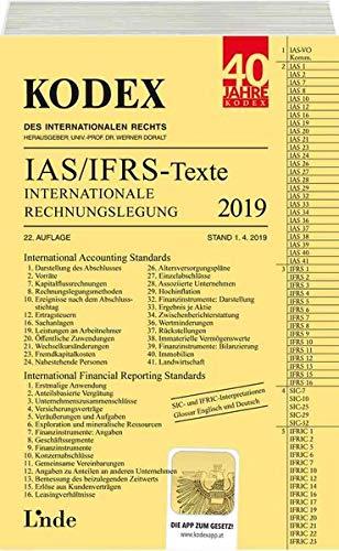 KODEX Internationale Rechnungslegung IAS/IFRS - Texte 2019 (Kodex des Internationalen Rechts)