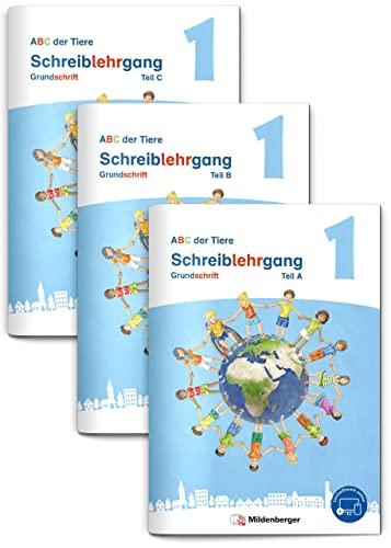 ABC der Tiere 1 Neubearbeitung – Schreiblehrgang Grundschrift, Teil A, B und C (ABC der Tiere - Neubearbeitung 2023)