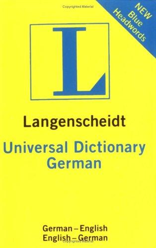 Langenscheidt Universal Dictionary German: German-English/English-German (Langenscheidt Dictionaries)