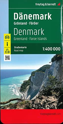 Dänemark, Straßenkarte 1:400.000, freytag & berndt: Grönland - Färöer (freytag & berndt Auto + Freizeitkarten)