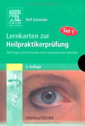 Lernkarten zur Heilpraktiker-Prüfung : Lernkarten zur Heilpraktiker-Prüfung Set 1: 300 Fragen und Antworten nach Organsystemen geordnet