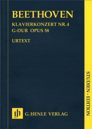 Klavierkonzert Nr. 4 G-dur op. 58. Studien-Edition