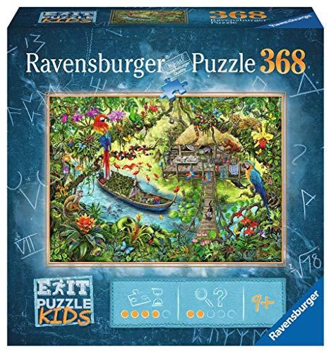 Ravensburger EXIT Puzzle Kids - 12924 Die Dschungelexpedition - 368 Teile Puzzle für Kinder ab 9 Jahren, Kinderpuzzle