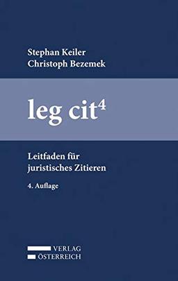 leg cit 4: Leitfaden für juristisches Zitieren