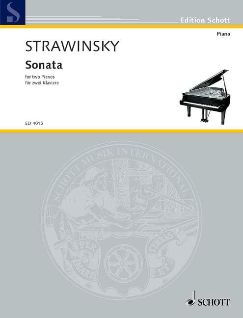 Sonata: für 2 Klaviere zu vier Händen. 2 Klaviere 4-händig.: pour deux pianos. 2 pianos (4 hands). (Edition Schott)