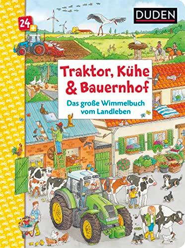 Traktor, Kühe & Bauernhof: Das große Wimmelbuch vom Landleben: Wimmel-Bilderbuch für Kinder ab 2 Jahren