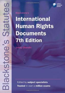 Blackstone's International Human Rights Documents (Blackstone's Statutes)