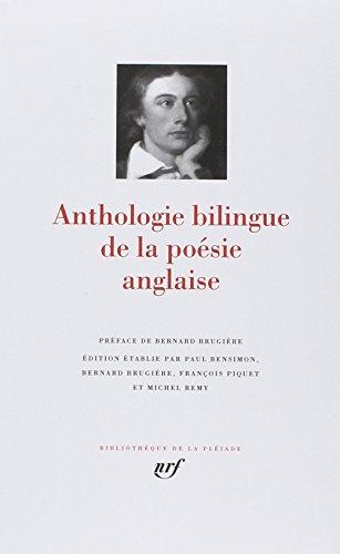 Anthologie bilingue de la poésie anglaise