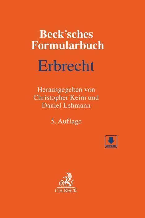 Beck'sches Formularbuch Erbrecht