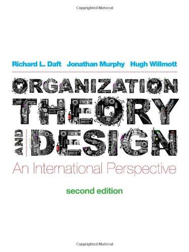 Organization Theory and Design