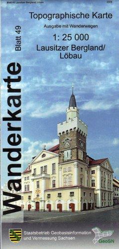 Topographische Sonderkarten Sachsen / Wanderkarten 1:25000 (WK 25) / Lausitzer Bergland / Löbau: Bl. 49