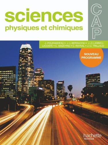 Sciences physiques et chimiques CAP