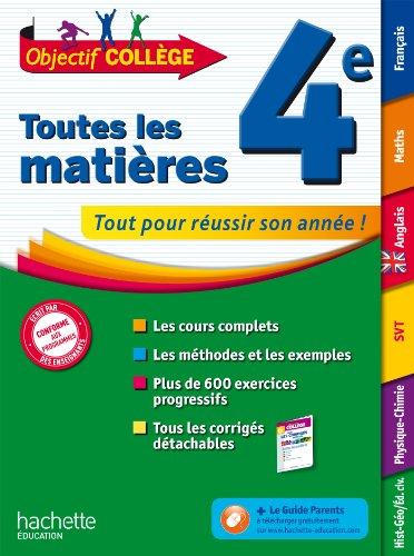 Toutes les matières, 4e : tout pour réussir son année !