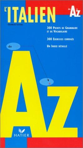 L'italien de A à Z (A  Z Langues)