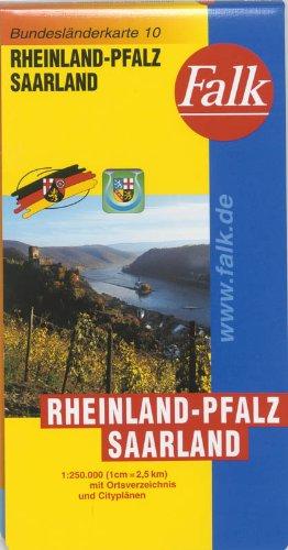 Falk Bundesländerkarte Deutschland Rheinland-Pfalz, Saarland 1:250 000