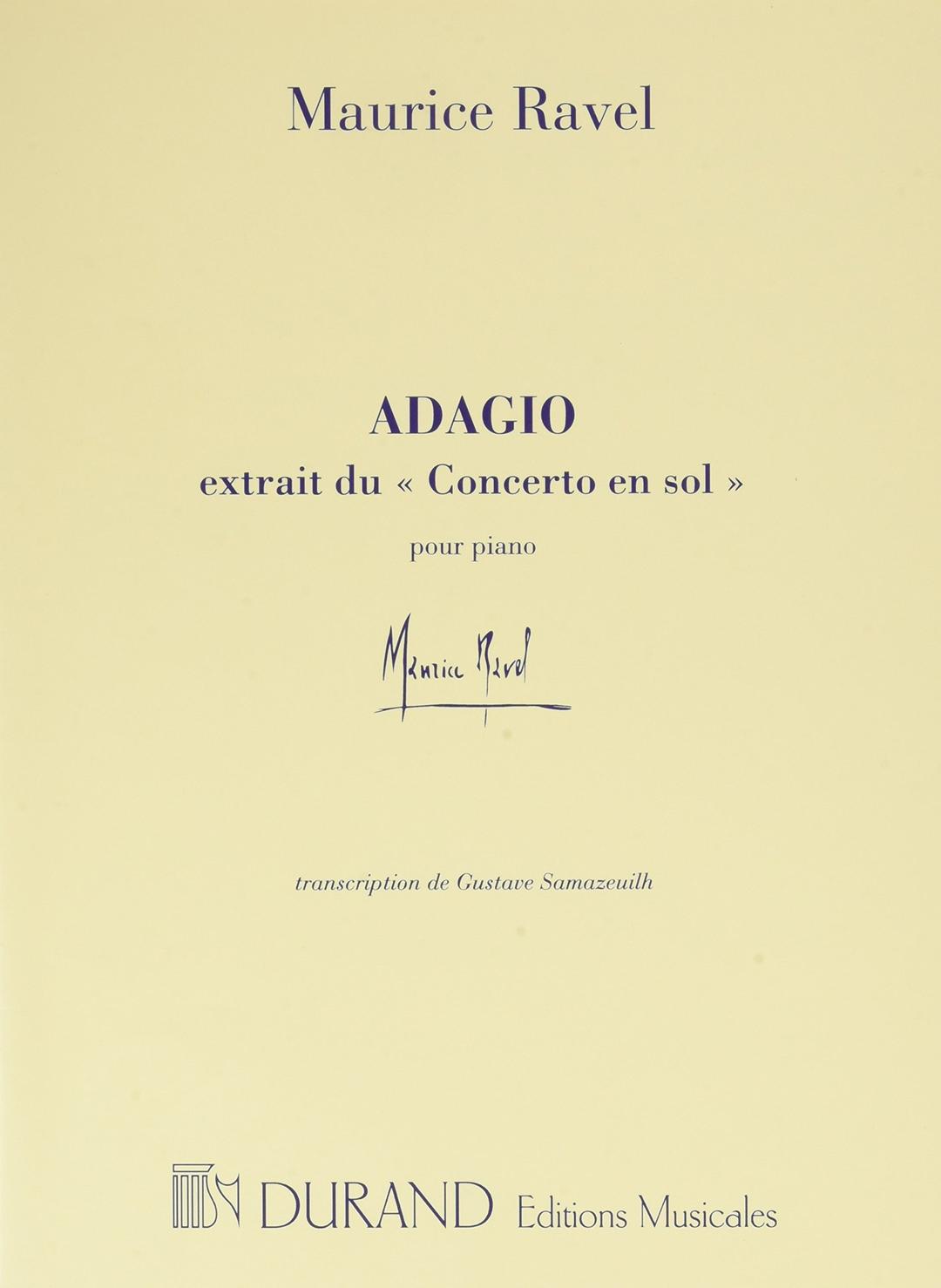 Adagio (ext.Cto Piano.Orch. En Sol Maj.) --- Piano