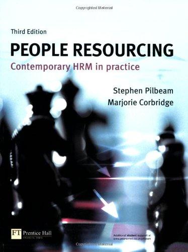 People Resourcing: Contemporary Hrm in Practice