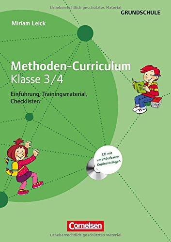 Methoden-Curriculum für die Schule: Methoden Curriculum Klasse 3/4: Kopiervorlagen mit CD-ROM