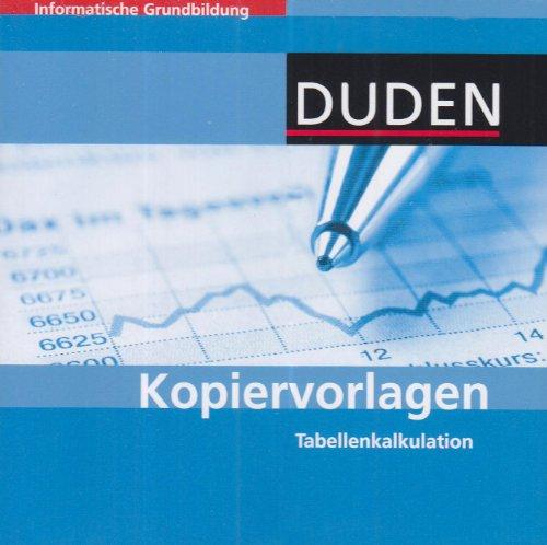 Kopiervorlagen Tabellenkalkulation CD-ROM: Informatische Grundbildung