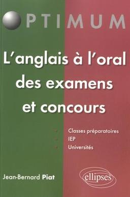 L'anglais à l'oral des examens et concours