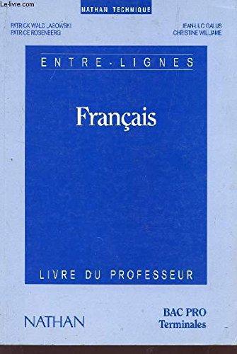 Français, bac pro-terminales: Livre du professeur