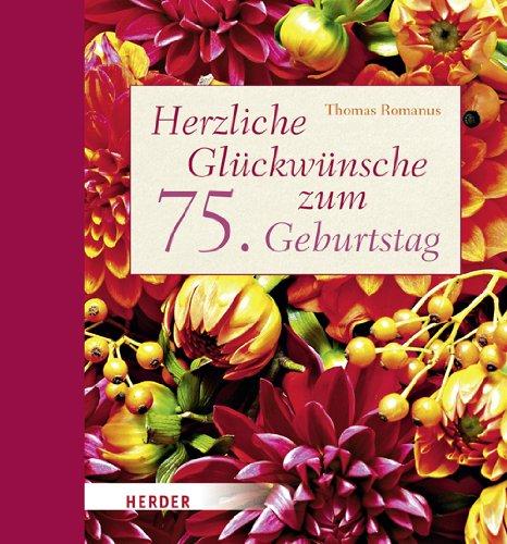 Herzliche Glückwünsche zum 75. Geburtstag