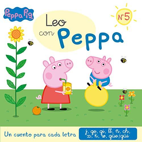 Leo con Peppa 5. Un cuento para cada letra : j, ge, gi, ll, ñ, ch, x, k, w, güe-güi (Leo con Peppa Pig)