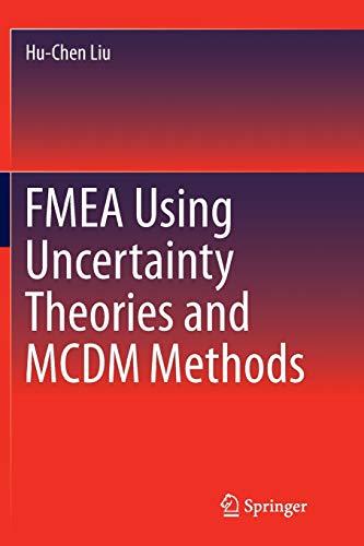 FMEA Using Uncertainty Theories and MCDM Methods