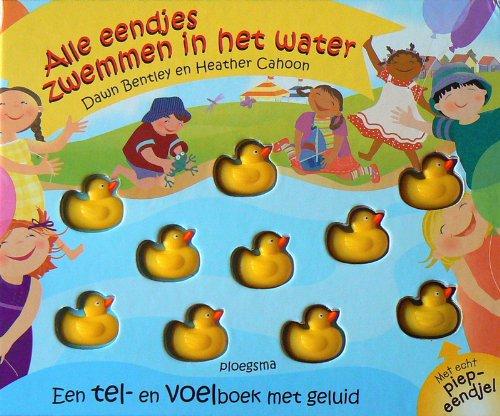 Alle eendjes zwemmen in het water / druk 1