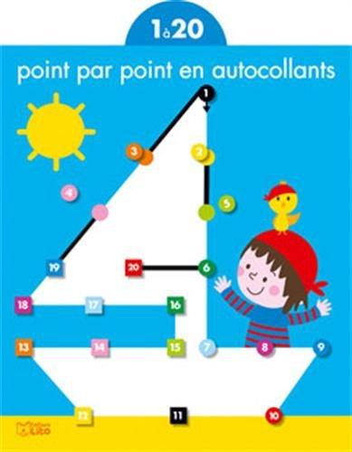 Point par point en autocollants : 1 à 20