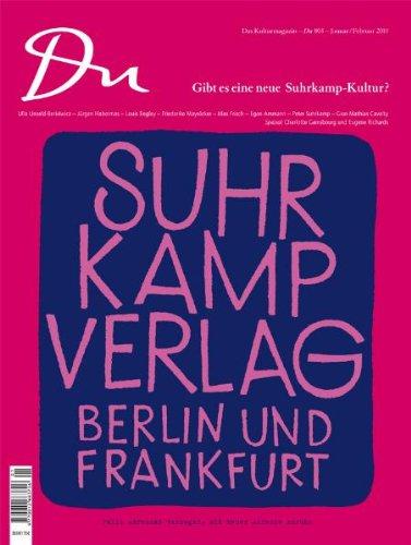 Du 803 - das Kulturmagazin - Sechzig Jahre Suhrkamp