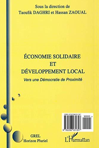 Economie solidaire et développement local : vers une démocratie de proximité