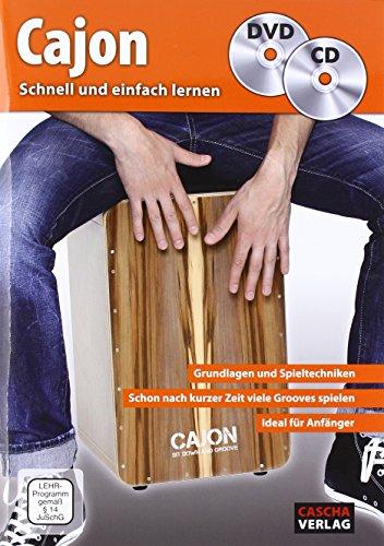 Cajon - schnell und einfach lernen + CD + DVD: Grundlagen und Spieltechniken - Schon nach kurzer Zeit viele Grooves spielen - Ideal für Anfänger - DVD ... Playbacks zum Mitspielen - Mit vielen Fotos