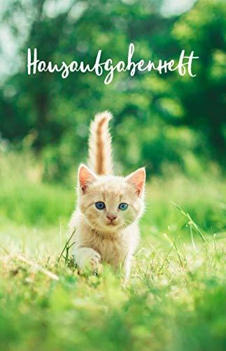 Hausaufgabenheft: mit Baby Katze / Kätzchen, ca. A5, für 1 komplettes Schuljahr