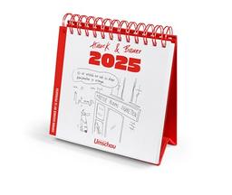 Hauck & Bauer Postkartenkalender 2025: Cartoons zum Aufstellen und Verschicken