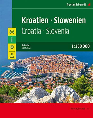 Kroatien - Slowenien, Autoatlas 1:150.000: Superatlas (freytag & berndt Autoatlanten)