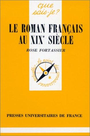 Le Roman français au 19e siècle