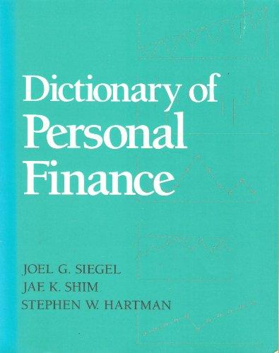 Dictionary of Personal Finance